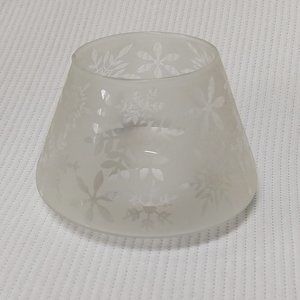 PartyLite Frosted Glass Candle Topper